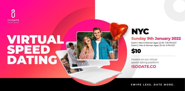 Isodate’s NYC Virtual Speed Dating – Swipe Less, Date More