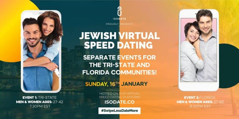 Isodate’s Tri-State / Florida Jewish Virtual Speed Dating Events