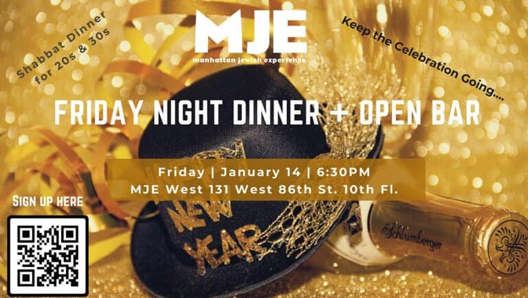 New Year’s Catered Friday Night Dinner and Open Bar