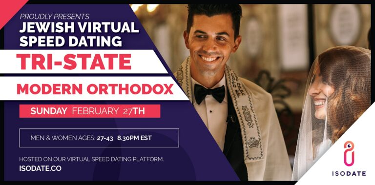 Modern Orthodox Tri State Jewish Virtual Speed Dating