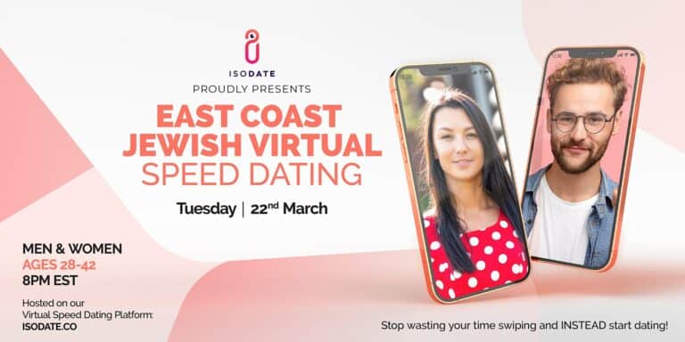 Isodate’s East Coast U.S Jewish Virtual Speed Dating