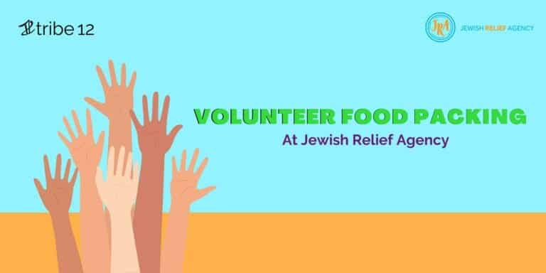 Volunteer Food Packing at Jewish Relief Agency