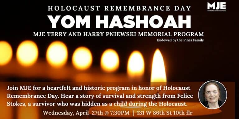 Yom Hashoah/Holocaust Remembrance Day for Young Jewish Professionals