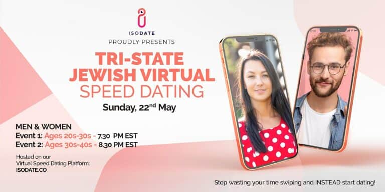 Isodate’s Tri-State Jewish Virtual Speed Dating