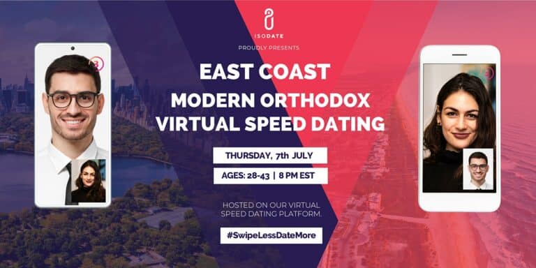 Isodate Presents: East Coast Modern Orthodox Jewish Virtual Speed Dating