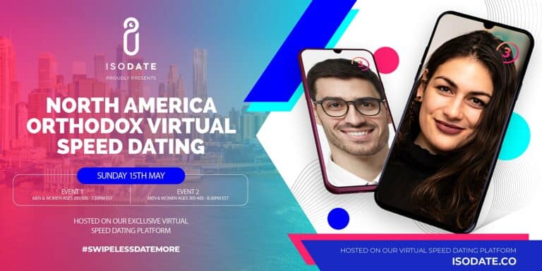 Isodate Presents: North America Modern Orthodox Jewish Virtual Speed Dating