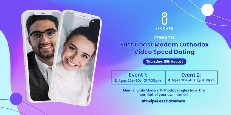 Isodate Presents: East Coast Modern Orthodox Jewish Virtual Speed Dating