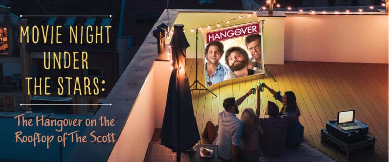 Movie Night Under the Stars: The Hangover on the Rooftop of The Scott