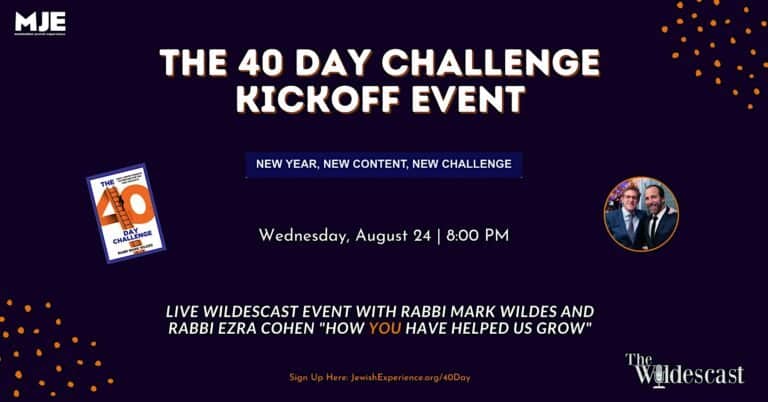 40 Day Challenge Kickoff Event