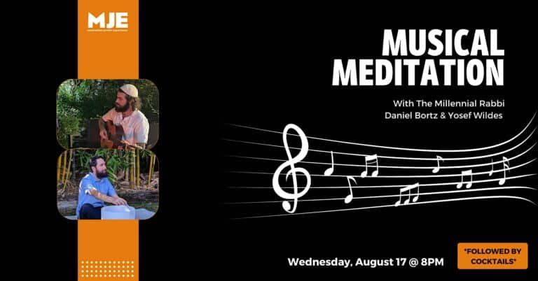 Musical Meditation| MJE Summer Classes | Wed 8PM | 20s & 30s