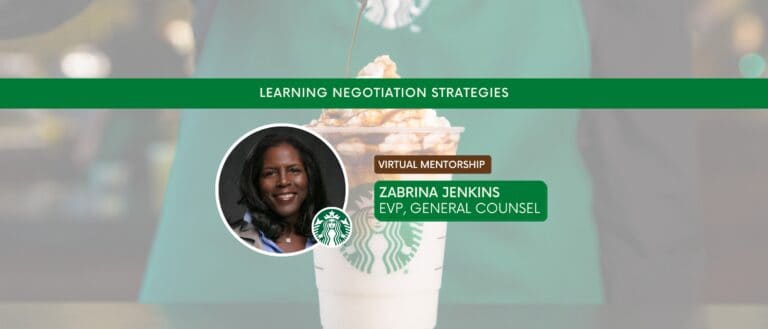 Learning Negotiation Strategies with Zabrina Jenkins, Top Leadership for Starbucks