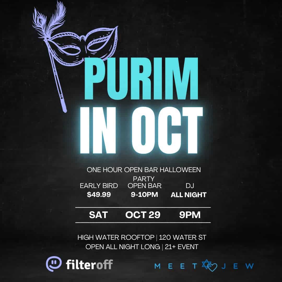 Purim in October Jewish Singles event