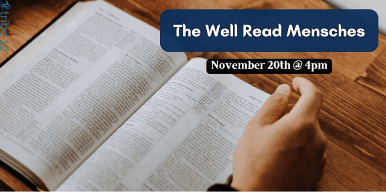 Well Read Mensches book discussion