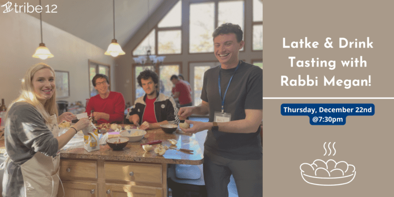 Latke and Drink Tasting with Rabbi Megan!