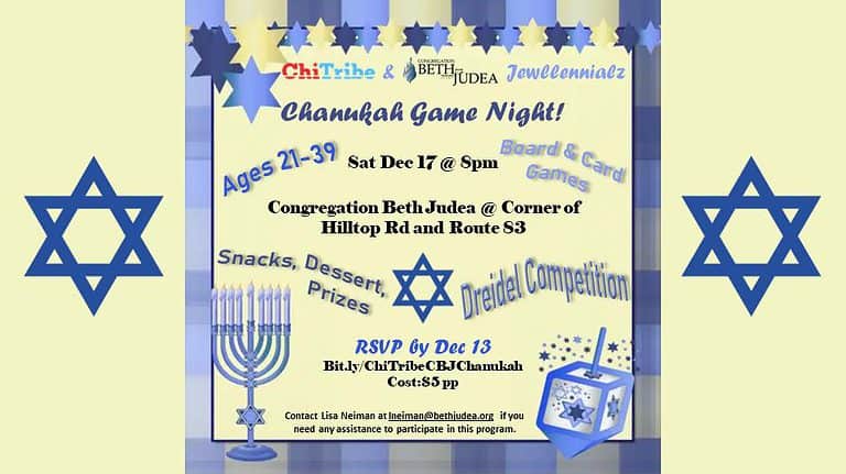 ChiTribe & Jewllennialz Chanukah Game Night!
