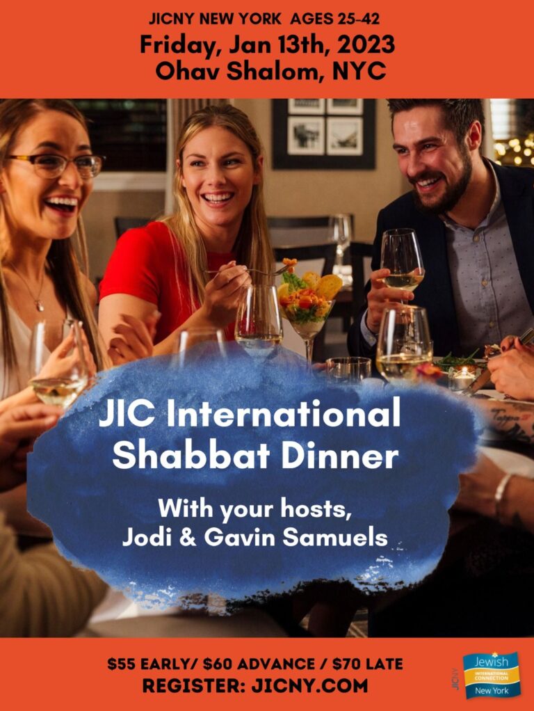 (NYC) International Shabbat dinner for Young Professionals 25-42