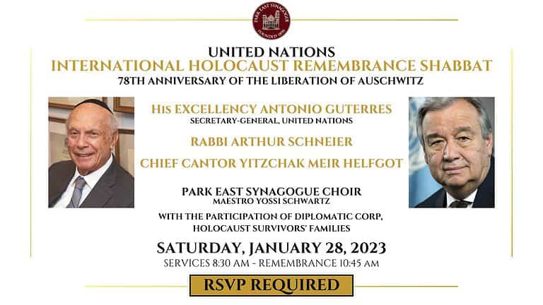 International Holocaust Remembrance Shabbat