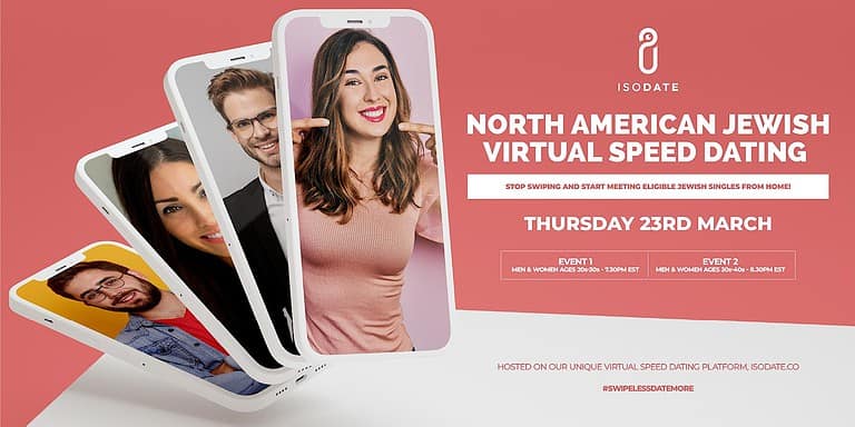 Isodate’s North American Jewish Virtual Speed Dating