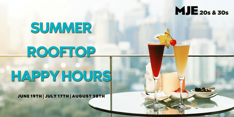MJE Rooftop Summer Happy Hours | Luau Happy Hour | 20s 30s YJPs