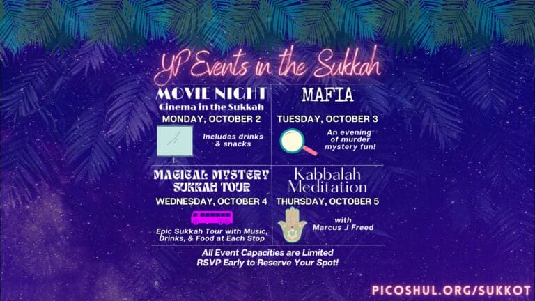 Jewish YP Events in the Sukkah