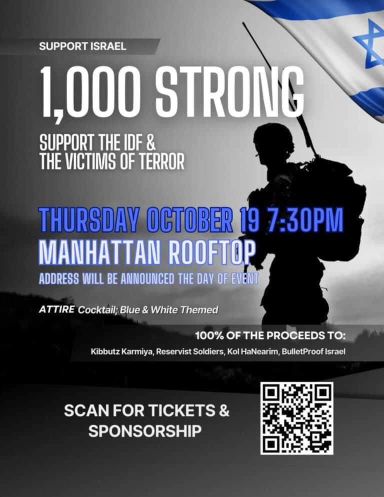1000 STRONG – Support the IDF and the Victims of Terror