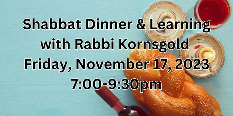 Atid Shabbat Dinner and Learning