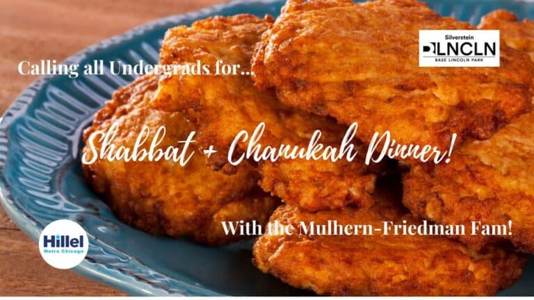 Shabbat + Chanukah Dinner for Undergrads!