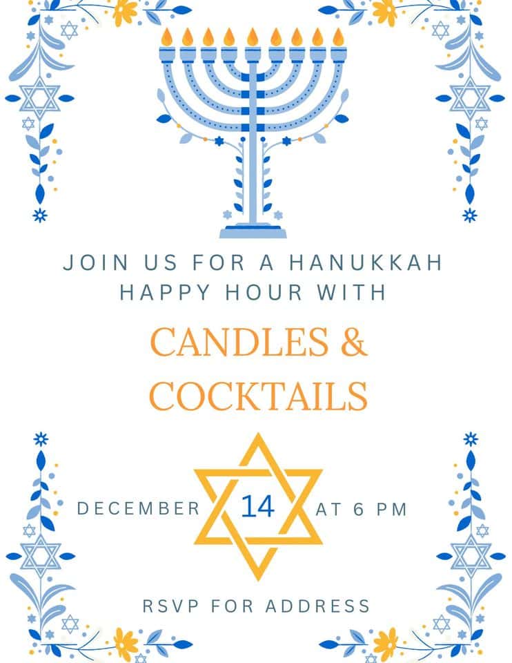 Candles and Cocktails: A Hanukkah Happy Hour