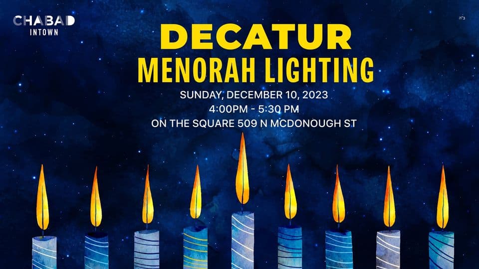 Decatur Menorah Lighting