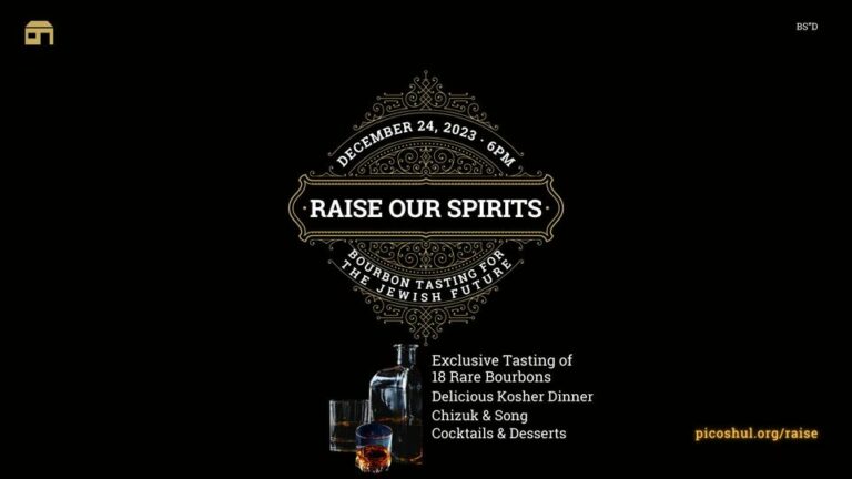 Raise Our Spirits: Bourbon Tasting for the Jewish Future