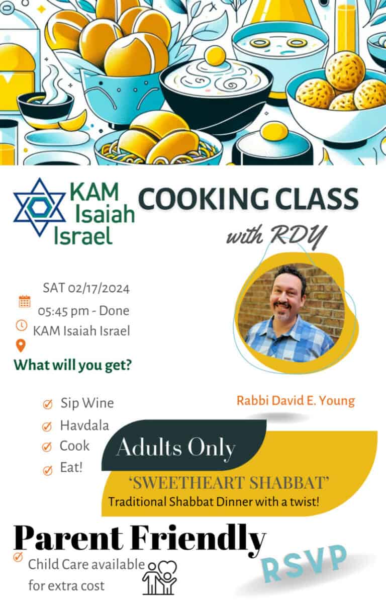 Group Cooking Class with Rabbi David Young