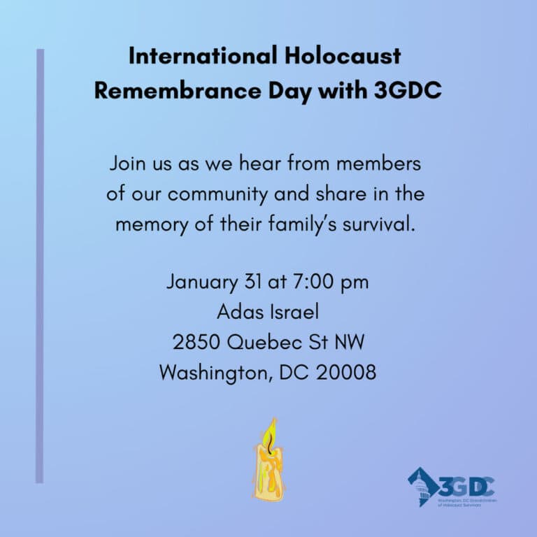 International Holocaust Remembrance Day: An evening of stories