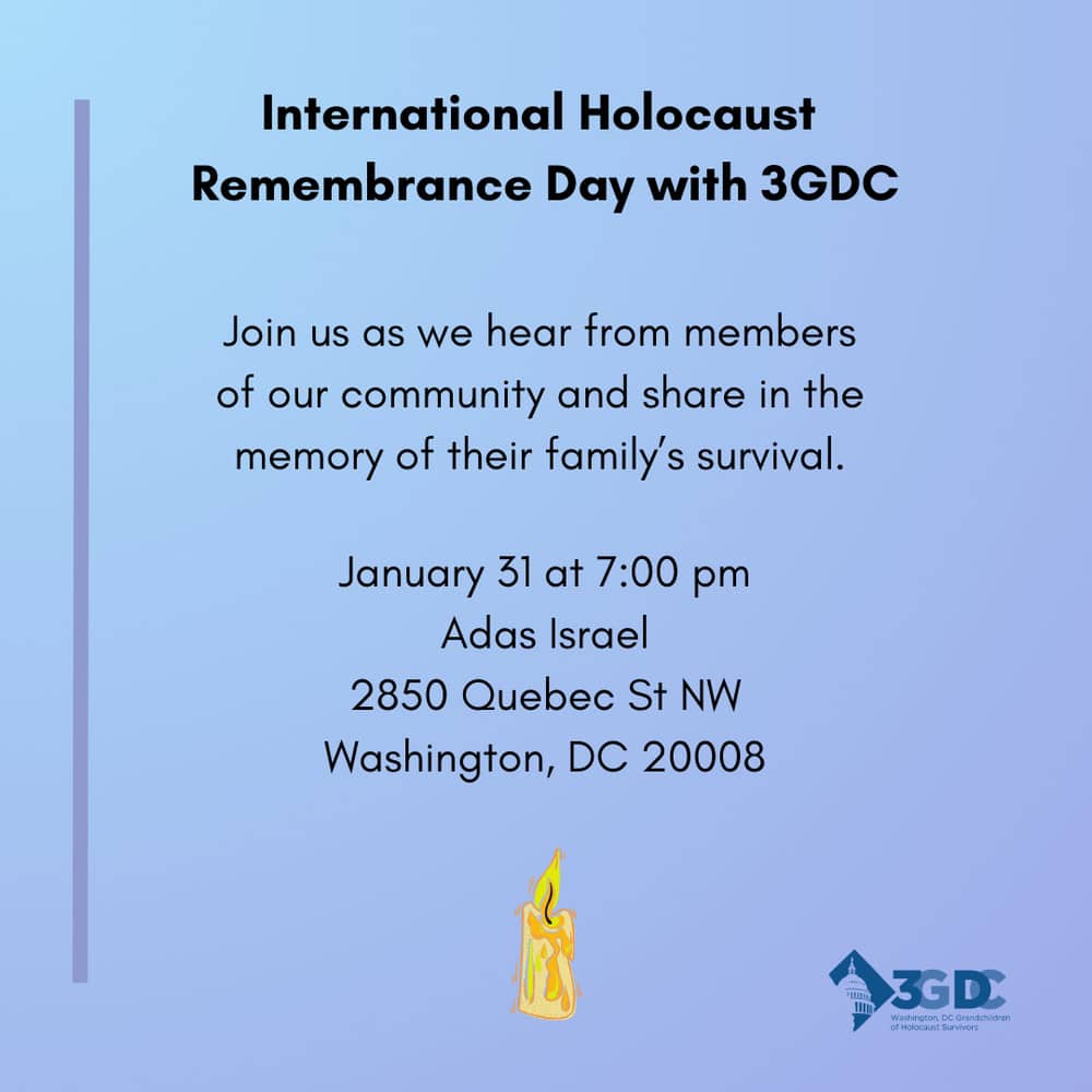 International Holocaust Remembrance Day: An evening of stories