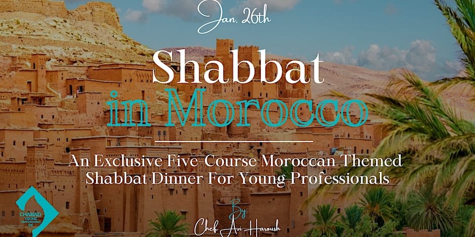 Shabbat in Morocco - Dinner & Social for Young Professionals