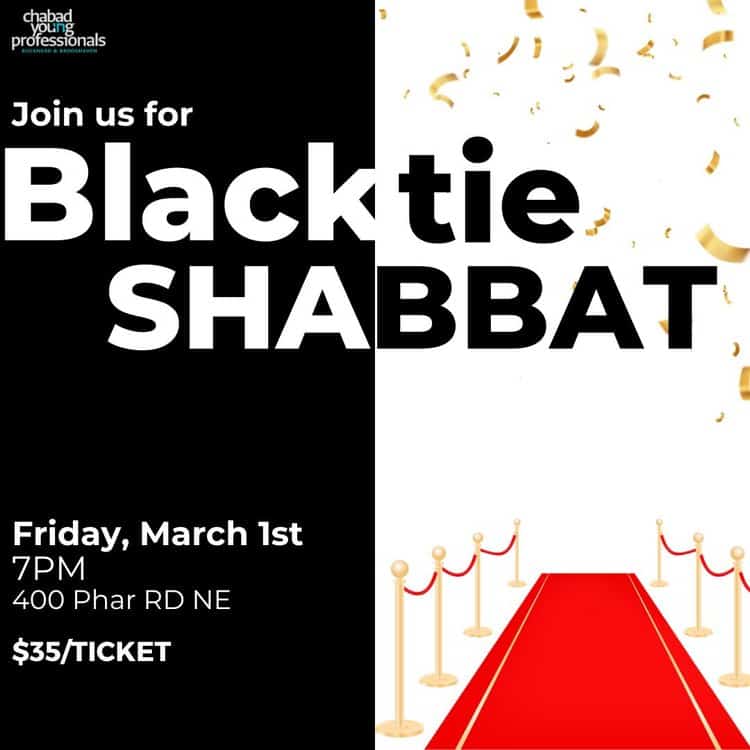 Black Tie Shabbat Dinner with CYP Buckhead