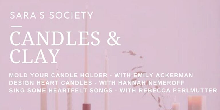 Candles & Clay - Sara's Society by Jewish Silver Lake