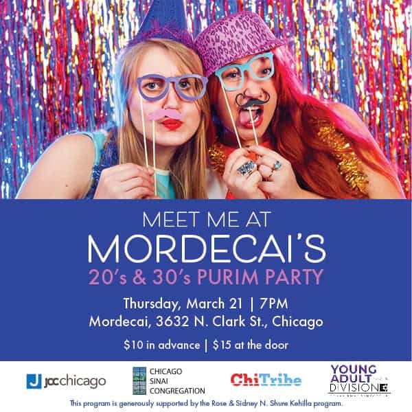 Meet Me At Mordecai’s: 20’s/30’s Purim Party