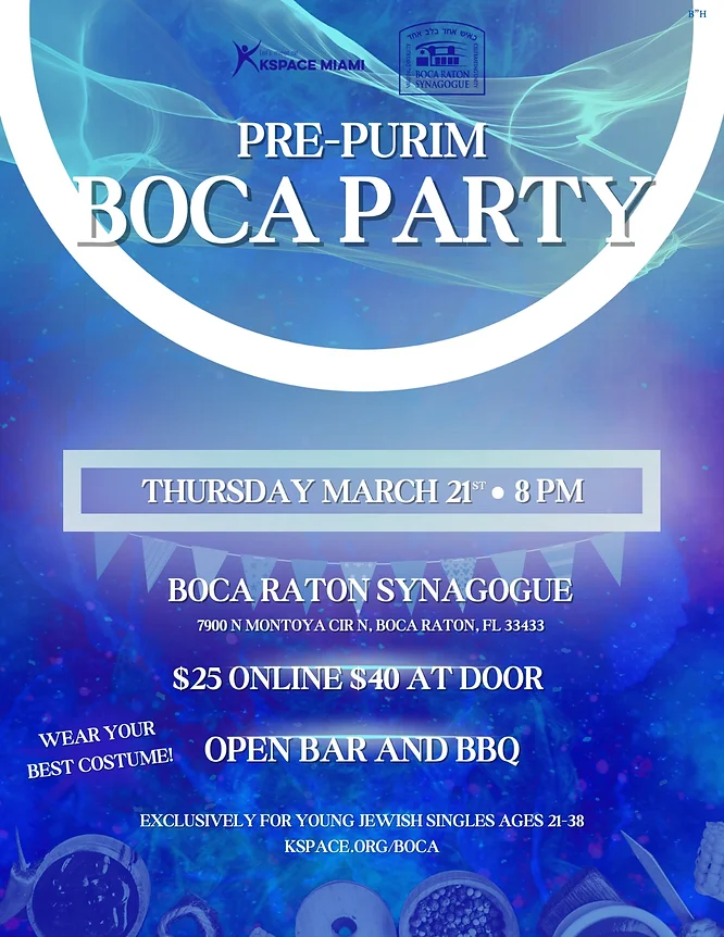 Pre-Purim Party in Boca