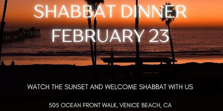 Shabbat Dinner Shul on the Beach