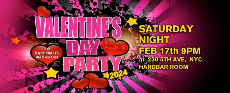 Valentine's Day Party Jewish singles 40s and 50s