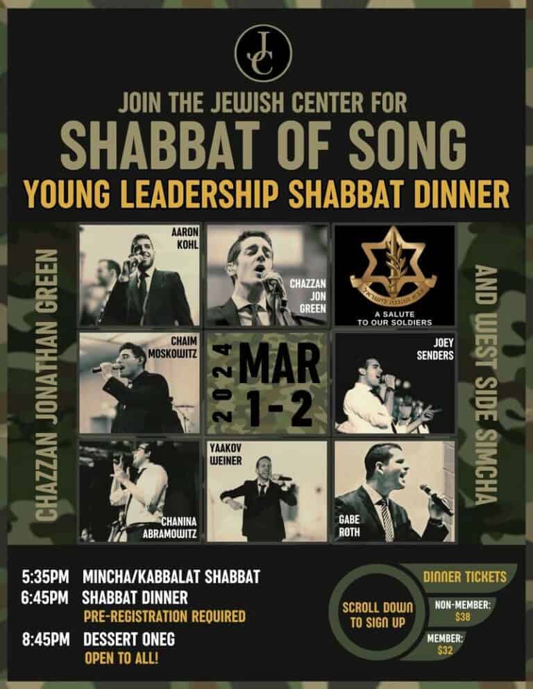 YL Shabbat of Song Dinner 2024