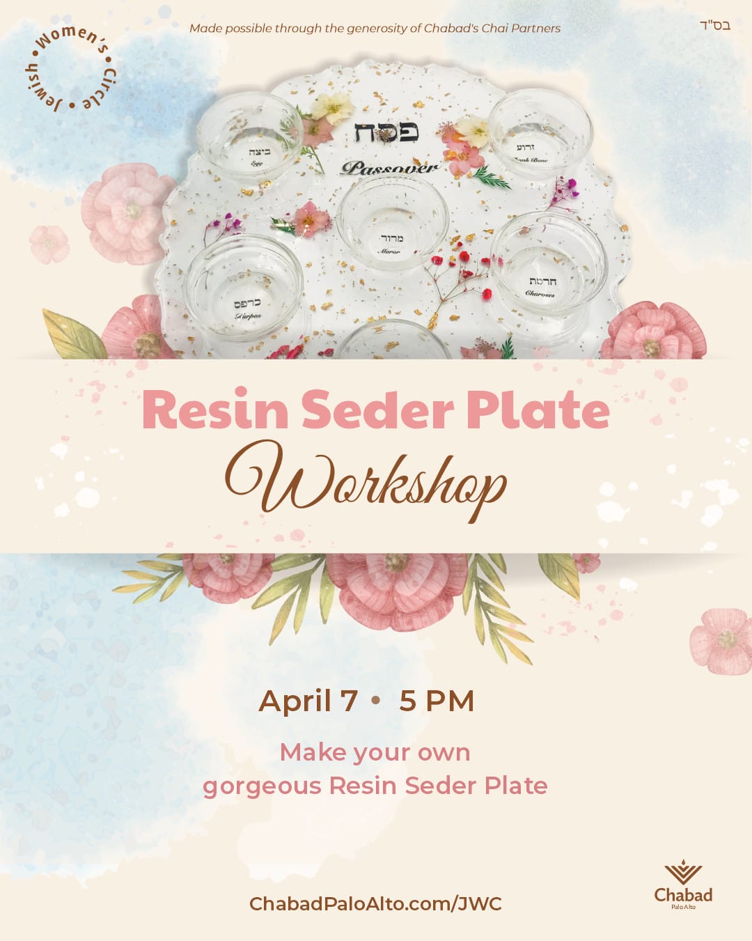 Resin Seder Plate Workshop