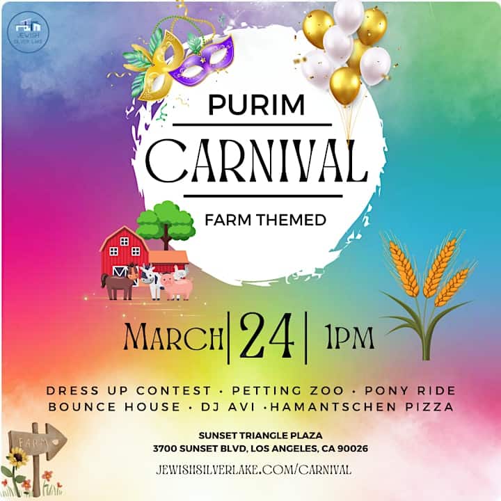 Silver Lake Family Purim Festival!