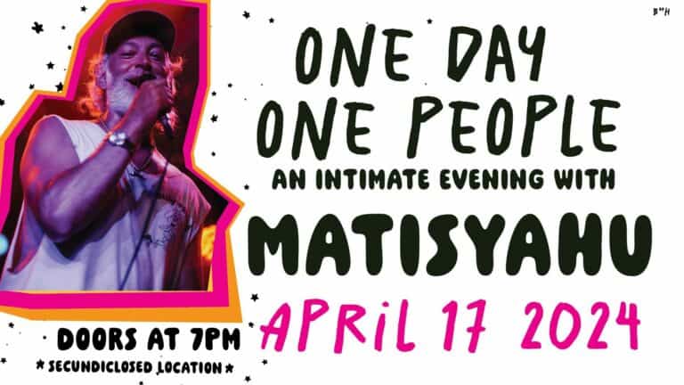 One Day One People with Matisyahu