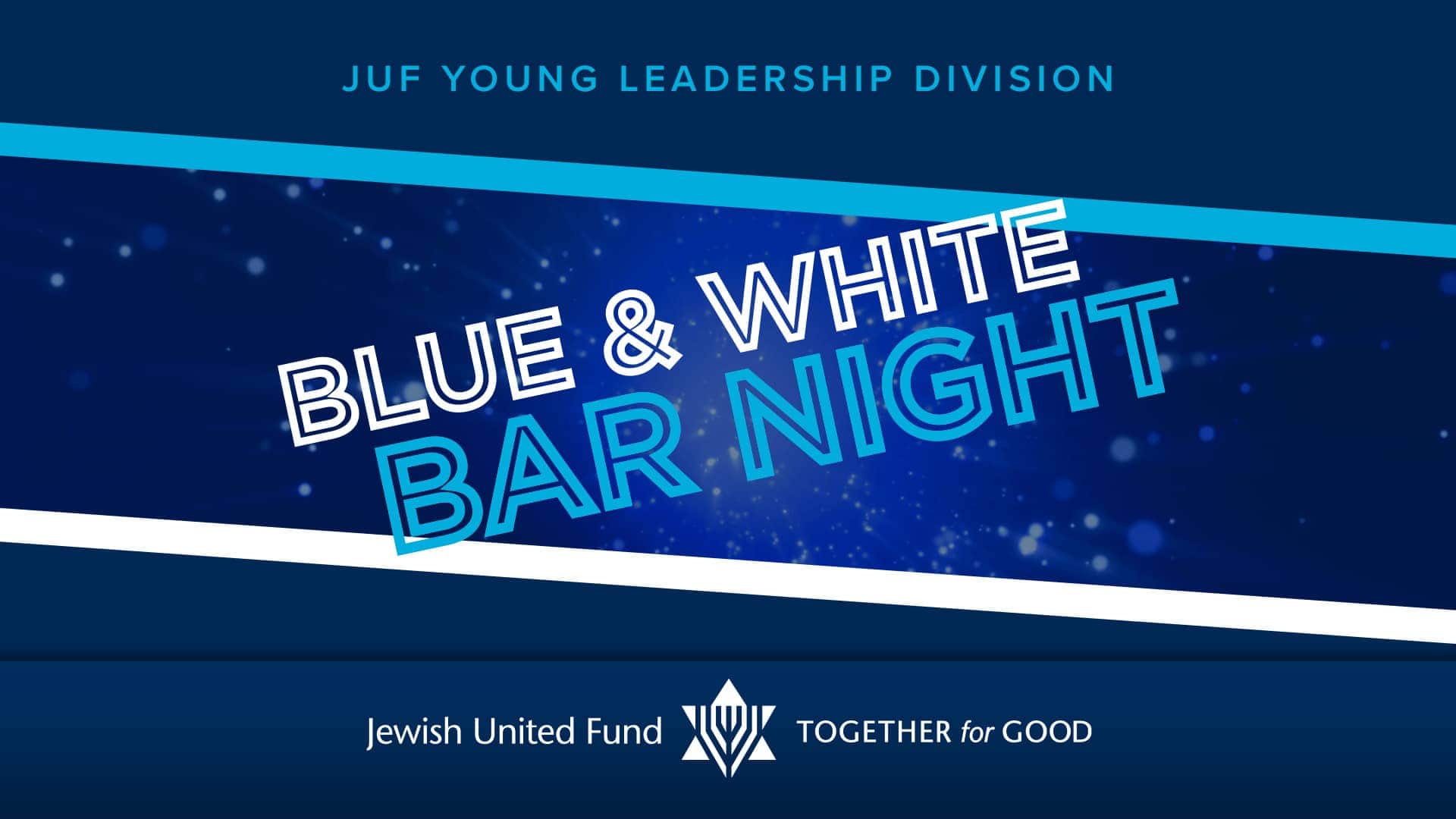 Blue and White Bar Night