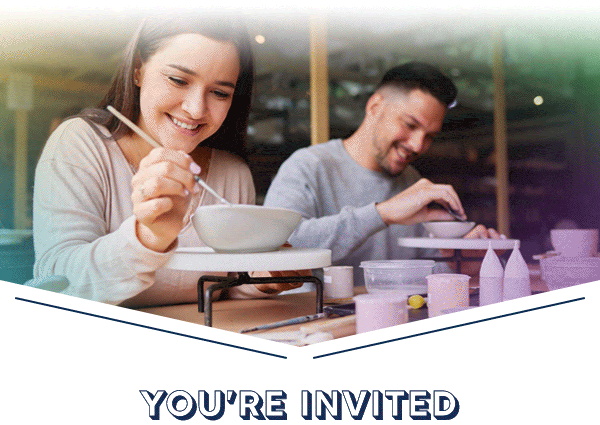 Couples Pottery Painting Night