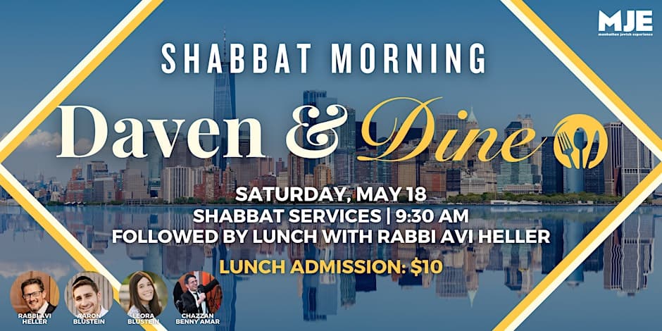 Daven & Dine | Shabbat Lunch & Services w/ Rabbi Avi