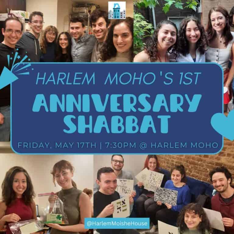 Harlem Moishe House Anniversary Shabbat