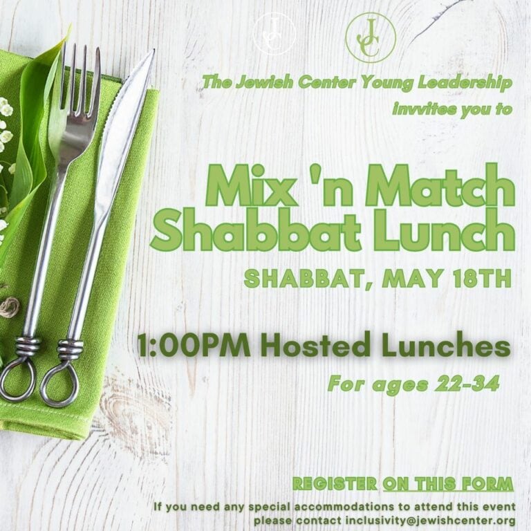 YL Mix 'n Match Shabbat Lunches 5/18