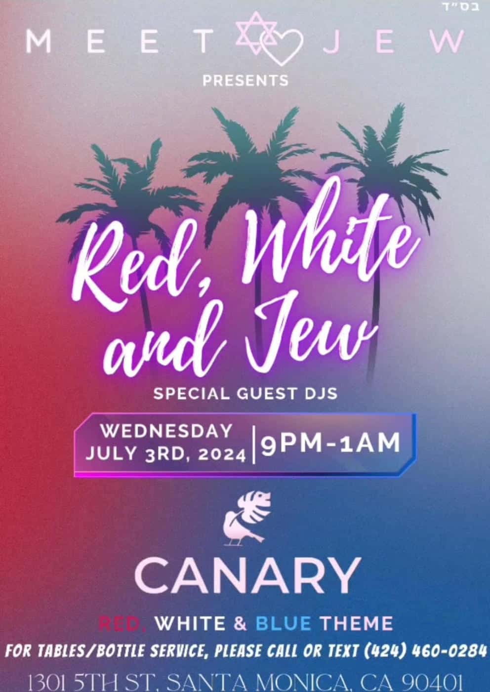 RED, WHITE, AND JEW PARTY!
